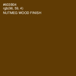 #603B04 - Nutmeg Wood Finish Color Image